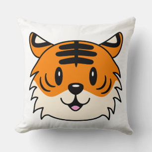 Cute Smiling Cartoon Tiger Cushion