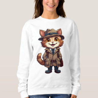 Cute smiling cat sweatshirt