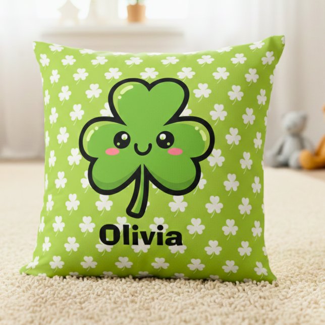 Cute Smiling Clover Cushion (Creator Uploaded)