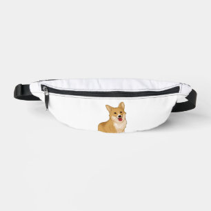 Cute smiling corgi  bum bags