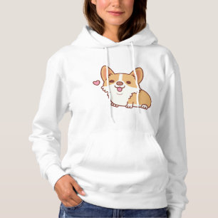 Cute Smiling Corgi Dog Hoodie