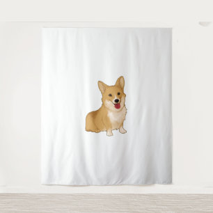 Cute smiling corgi  tapestry