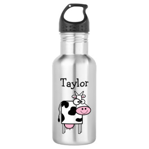 Cute Smiling Cow Personalised 532 Ml Water Bottle
