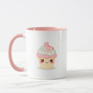 Cute Smiling Cupcake Mug