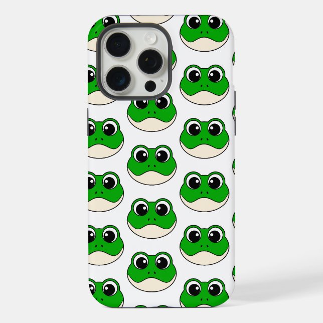 Cute Smiling Frog iPhone Case (Back)