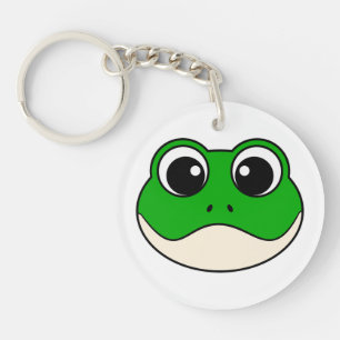 Cute Smiling Frog Key Ring