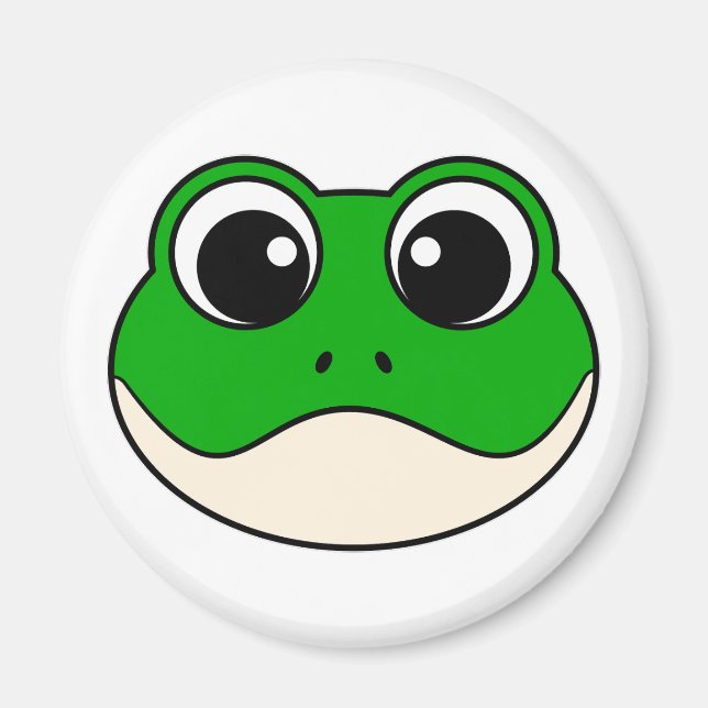 Cute Smiling Frog Magnet (Front)