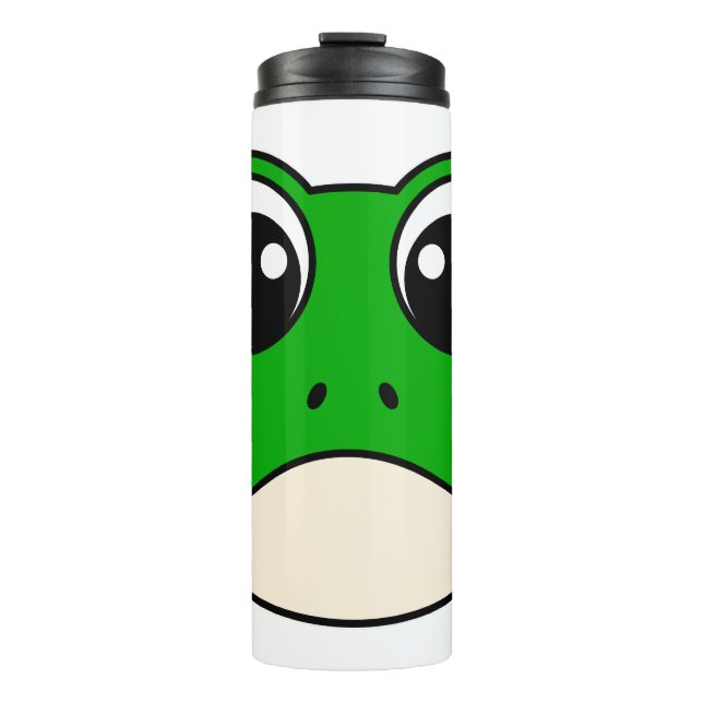 Cute Smiling Frog Thermal Tumbler (Front)