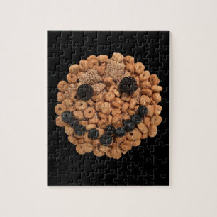 Cute Smiling Fruit and Cereal Face Jigsaw Puzzle