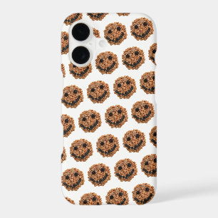 Cute Smiling Fruit and Cereal Face Pattern