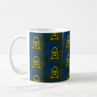 Cute smiling ghost coffee mug