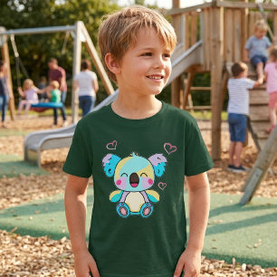 Cute smiling Kawaii Baby Koala with Love Hearts T-Shirt