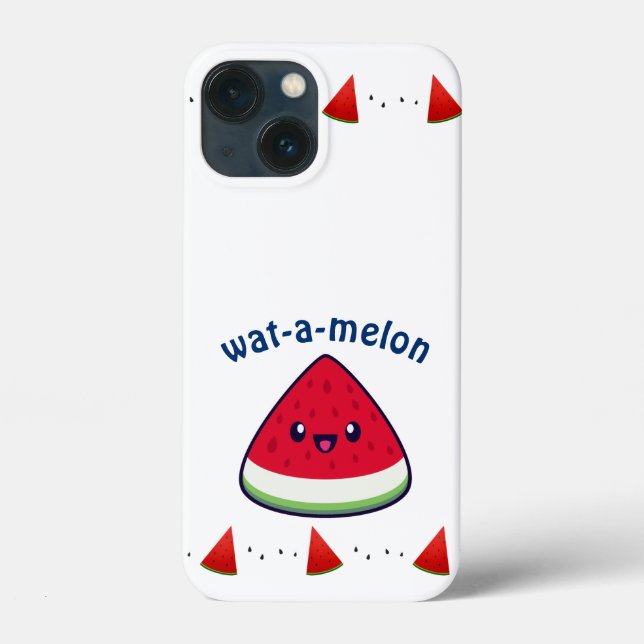 Cute Smiling Kawaii Watermelon   Case-Mate iPhone Case (Back)
