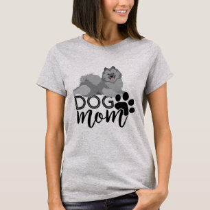 Cute Smiling Keeshond Dog Mum Graphic T-Shirt