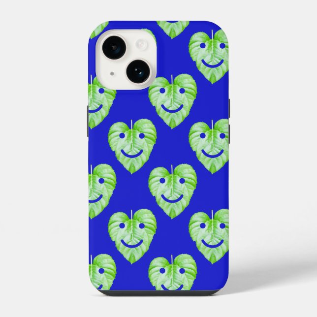 Cute smiling leaves Case-Mate iPhone case (Back)