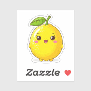 Cute Smiling Lemon Character