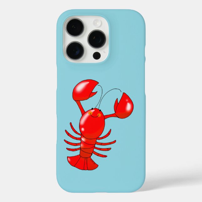 Cute Smiling Lobster Cartoon Design Case-Mate iPhone Case (Back)