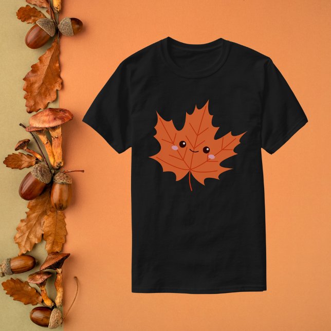  Cute Smiling Maple Leaf T-Shirt (Creator Uploaded)