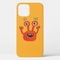 Cute Smiling Orange Cartoon Character