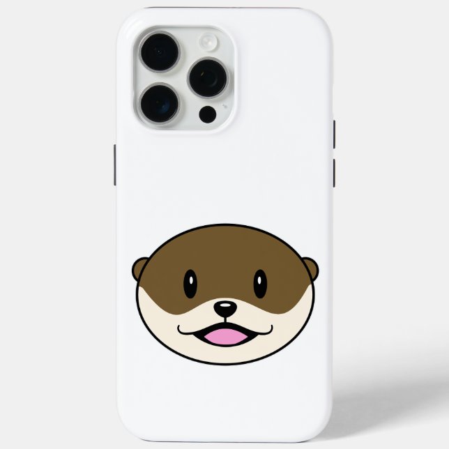 Cute Smiling Otter Case-Mate iPhone Case (Back)