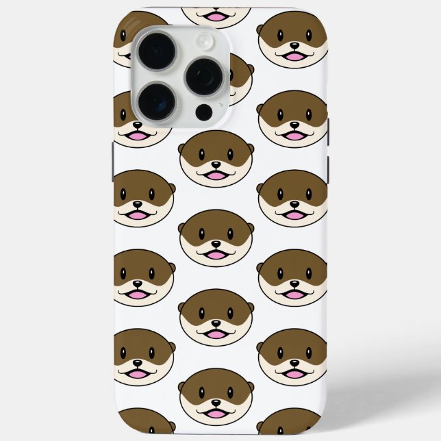 Cute Smiling Otter Case-Mate iPhone Case (Back)