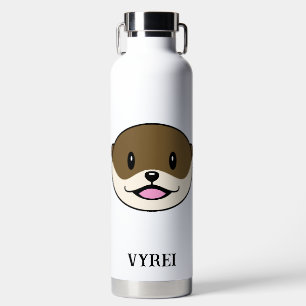 Cute Smiling Otter Water Bottle