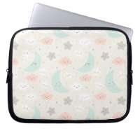 Cute Smiling Pastel Sky Pattern