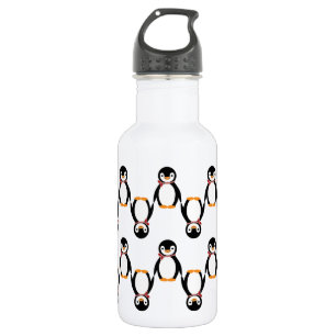 Cute Smiling Penguin with Scarf 532 Ml Water Bottle