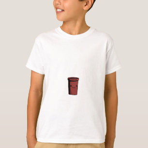 Cute Smiling Red Cup Character Kids T-Shirt