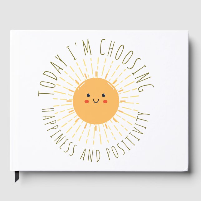 Cute Smiling Sun  Guest Book (Front)