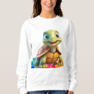 Cute smiling turtle sweatshirt