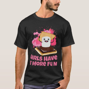 Cute Smores Camping Girls Have Smore Fun Camper  T-Shirt