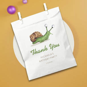 Cute Snail Birthday Favour Bags