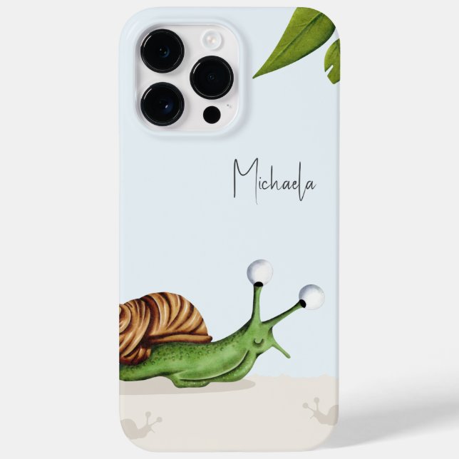 Cute Snail Cartoon Kids Case-Mate iPhone Case (Back)