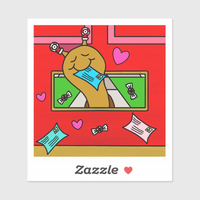 Cute Snail Christmas Mail Vinyl (Sheet)