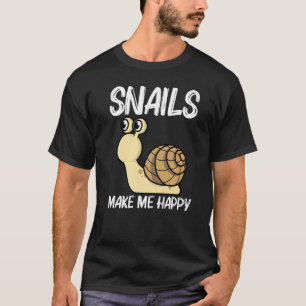 Cute Snail For Men Women Land Sea Freshwater Snail T-Shirt
