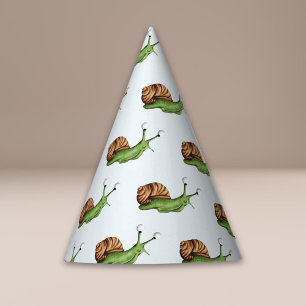 Cute Snail Kids Birthday Party Hat