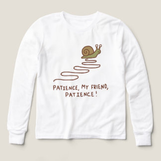 Cute Snail Patience Motivational Quote