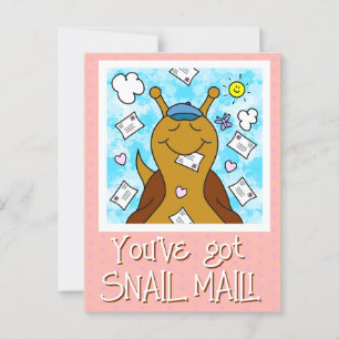 Cute Snail You’ve Got Mail Postcard