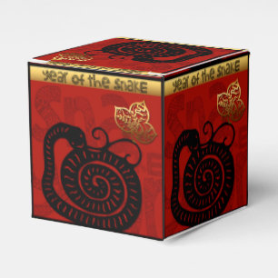 Cute Snake Chinese Year 2025 Zodiac Birthday CFB Favour Box