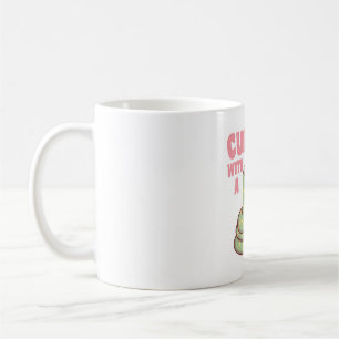 Cute Snake Curl Up With A Good Book Coffee Mug