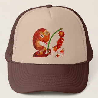 Cute Snake for China Lunar New Year 2025 Trucker Hat