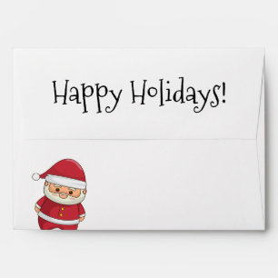 Cute Sneaking Santa Personalised Dollar Envelope