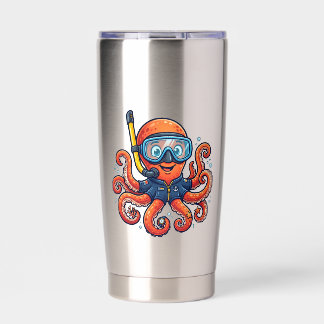 Cute Snorkeling Octopus - Ocean Explorer Insulated Tumbler