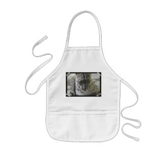 Cute Snow Leopard Children's Apron