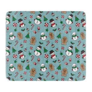 Cute Snow Pals cutting board