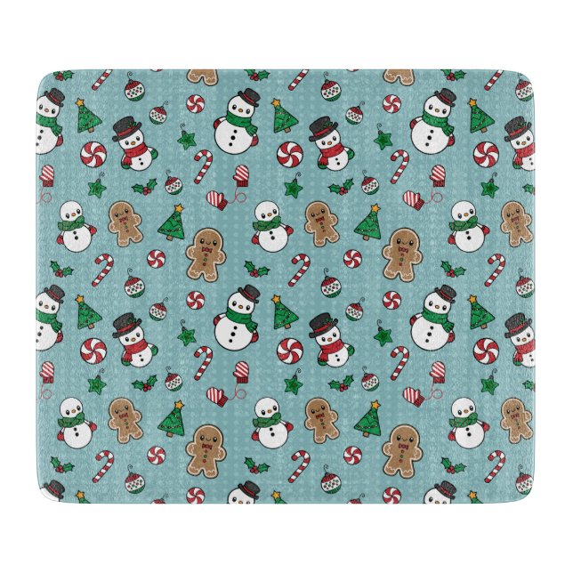 Cute Snow Pals cutting board (Front)