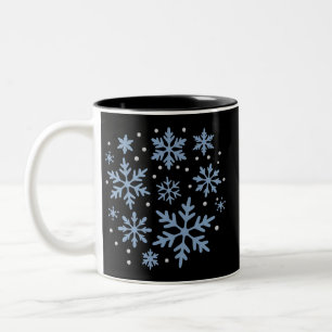 Cute Snowflake Christmas Winter Holiday Cosy Xmas Two-Tone Coffee Mug