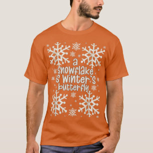Cute Snowflake Pattern For Snow Lover And Christma T-Shirt