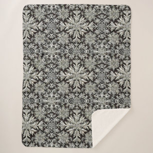 Cute snowflakes sherpa blanket